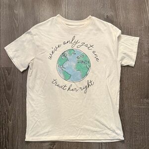 Fifth Sun Cream Earth Graphic Tee